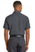 Red Kap SY60 Mens Moisture Wicking Short Sleeve Button Down Shirt w/ Double Pockets Charcoal Grey Back