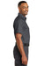 Red Kap SY60 Mens Moisture Wicking Short Sleeve Button Down Shirt w/ Double Pockets Charcoal Grey Side