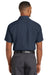 Red Kap SY60 Mens Moisture Wicking Short Sleeve Button Down Shirt w/ Double Pockets Navy Blue Back