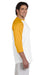 Champion T1397 Mens 3/4 Sleeve Crewneck T-Shirt White/Gold Side