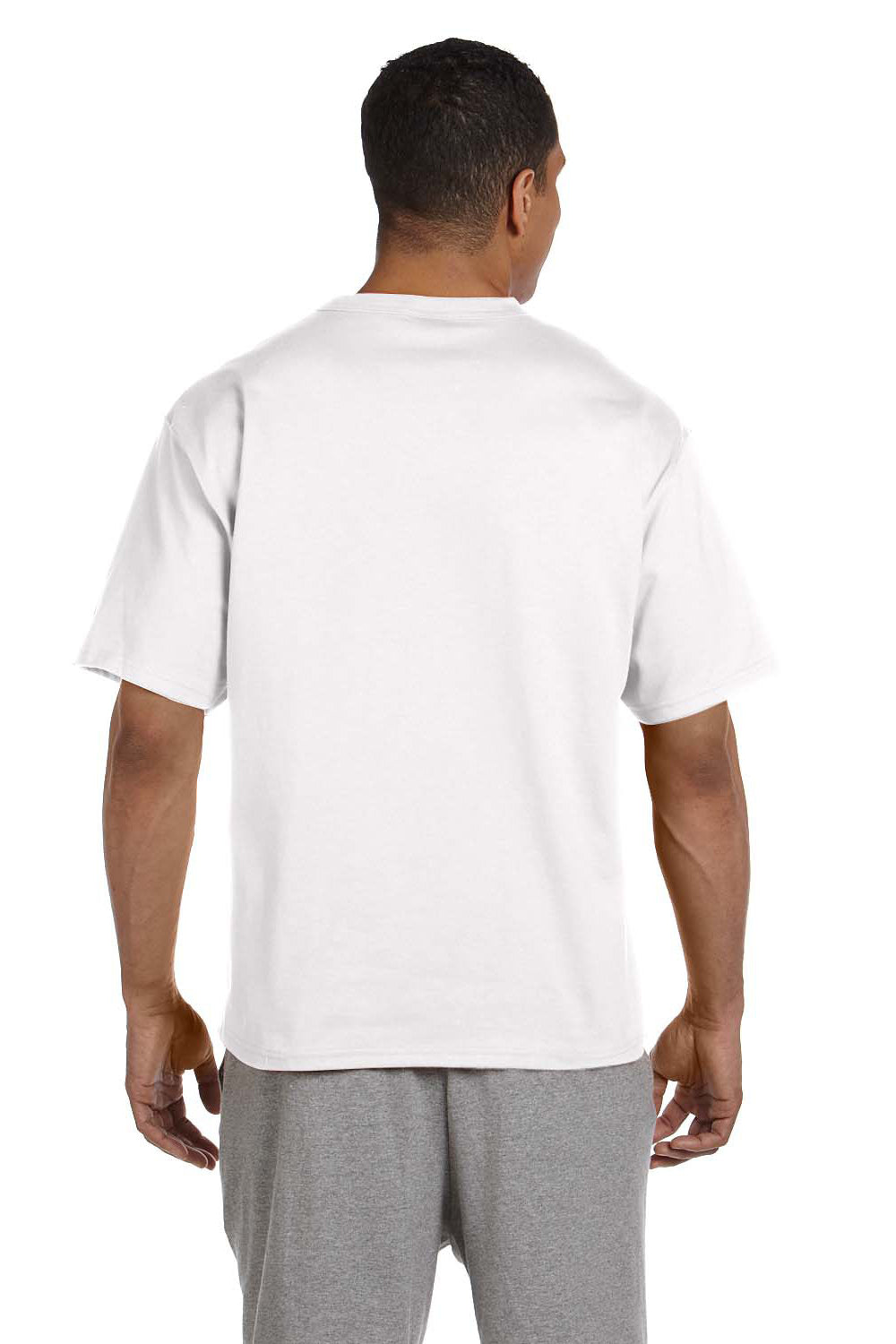 Champion T2102 Mens Heritage Short Sleeve Crewneck T-Shirt White Back