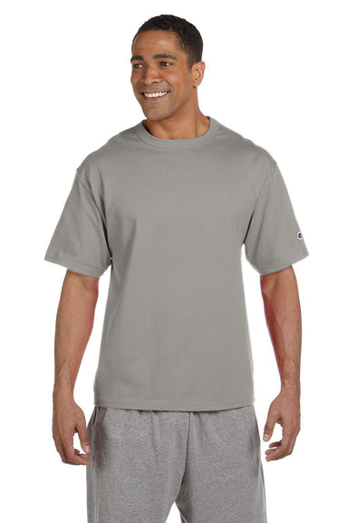 Champion T2102 Mens Heritage Short Sleeve Crewneck T-Shirt Oxford Grey Front