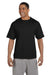 Champion T2102 Mens Heritage Short Sleeve Crewneck T-Shirt Black Front