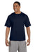 Champion T2102 Mens Heritage Short Sleeve Crewneck T-Shirt Navy Blue Front