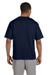 Champion T2102 Mens Heritage Short Sleeve Crewneck T-Shirt Navy Blue Back