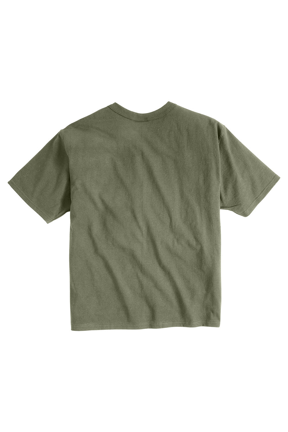 Champion T2102/T105 Mens Heritage Short Sleeve Crewneck T-Shirt Fresh Olive Green Flat Back