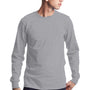 Champion Mens Heritage Long Sleeve Crewneck T-Shirt - Oxford Grey