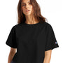 Champion Womens Heritage Cropped Short Sleeve Crewneck T-Shirt - Black