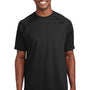 Sport-Tek Mens Dry Zone Moisture Wicking Short Sleeve Crewneck T-Shirt - Black