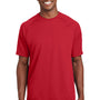 Sport-Tek Mens Dry Zone Moisture Wicking Short Sleeve Crewneck T-Shirt - True Red