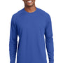 Sport-Tek Mens Dry Zone Moisture Wicking Long Sleeve Crewneck T-Shirt - True Royal Blue