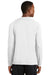 Sport-Tek T473LS Mens Dry Zone Moisture Wicking Long Sleeve Crewneck T-Shirt White Back