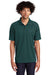 Sport-Tek T474 Mens Dri-Mesh Moisture Wicking Short Sleeve Polo Shirt Forest Green Front