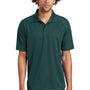 Sport-Tek Mens Dri-Mesh Moisture Wicking Short Sleeve Polo Shirt - Dark Green