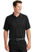 Sport-Tek T475 Mens Dry Zone Moisture Wicking Short Sleeve Polo Shirt Black Front