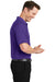 Sport-Tek T475 Mens Dry Zone Moisture Wicking Short Sleeve Polo Shirt Purple Side