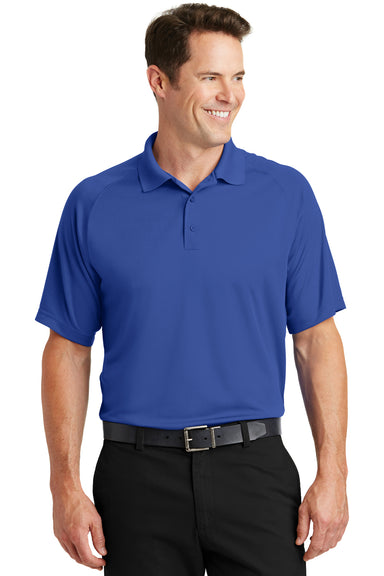 Sport-Tek T475 Mens Dry Zone Moisture Wicking Short Sleeve Polo Shirt Royal Blue Front