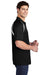 Sport-Tek T476 Mens Dry Zone Moisture Wicking Short Sleeve Polo Shirt Black Side