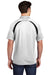 Sport-Tek T476 Mens Dry Zone Moisture Wicking Short Sleeve Polo Shirt White Back