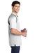Sport-Tek T476 Mens Dry Zone Moisture Wicking Short Sleeve Polo Shirt White Side