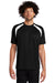 Sport-Tek T478 Mens Dry Zone Moisture Wicking Short Sleeve Crewneck T-Shirt Black Front