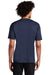 Sport-Tek T478 Mens Dry Zone Moisture Wicking Short Sleeve Crewneck T-Shirt Navy Blue Back
