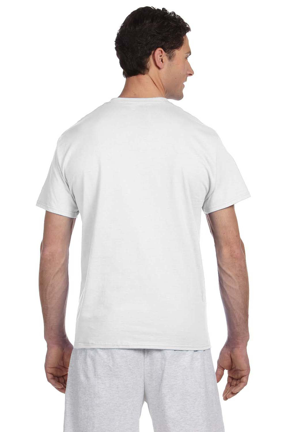 Champion T525C Mens Short Sleeve Crewneck T-Shirt White Back