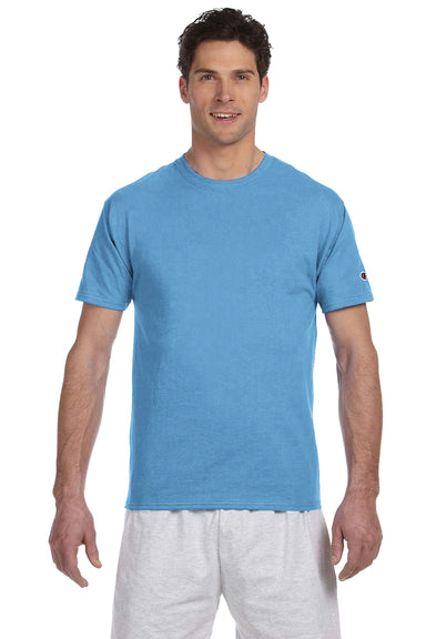 Champion T525C Short Sleeve Crewneck T-Shirt Light Blue Front