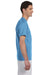 Champion T525C Short Sleeve Crewneck T-Shirt Light Blue Side