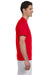 Champion T525C Mens Short Sleeve Crewneck T-Shirt Red Side