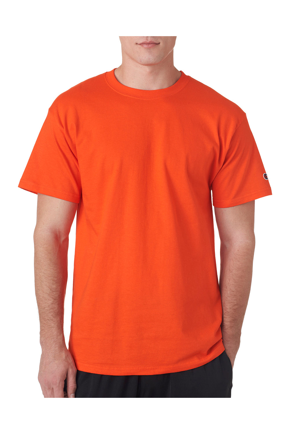 væske systematisk vært Champion T425/T525C Mens Orange Short Sleeve Crewneck T-Shirt —  BigTopShirtShop.com