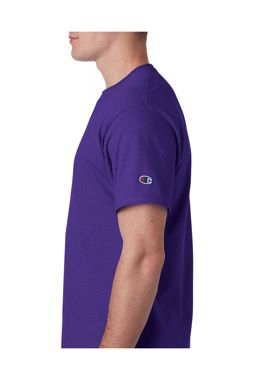 T425/T525C Mens Purple Short Sleeve Crewneck T-Shirt — BigTopShirtShop.com
