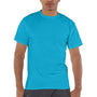 Champion Mens Short Sleeve Crewneck T-Shirt - Tempo Teal Blue - Closeout