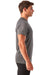 TriDri TD011 Mens Panelled Tech Moisture Wicking Short Sleeve Crewneck T-Shirt Black Melange Side