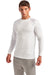 TriDri TD050 Mens Panelled Tech Moisture Wicking Long Sleeve Crewneck T-Shirt White 3Q