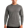 TriDri Mens Panelled Tech Moisture Wicking Long Sleeve Crewneck T-Shirt - Black Melange