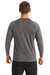 TriDri TD050 Mens Panelled Tech Moisture Wicking Long Sleeve Crewneck T-Shirt Black Melange Back