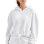 TriDri Womens Maria Cropped Hooded Sweatshirt Hoodie - White - NEW