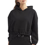 TriDri Womens Maria Cropped Hooded Sweatshirt Hoodie - Black
