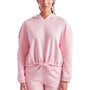 TriDri Womens Maria Cropped Hooded Sweatshirt Hoodie - Light Pink