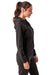 TriDri TD498 Womens Moisture Wicking Full Zip Hooded Sweatshirt Hoodie Black Side