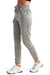 TriDri TD499 Womens Moisture Wicking Jogger Sweatpants w/ Pockets Grey Melange 3Q