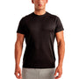 TriDri Mens Moisture Wicking Short Sleeve Crewneck T-Shirt - Black