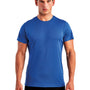 TriDri Mens Moisture Wicking Short Sleeve Crewneck T-Shirt - Royal Blue