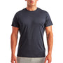 TriDri Mens Moisture Wicking Short Sleeve Crewneck T-Shirt - French Navy Blue