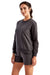 TriDri TD600 Womens Billie Side Zip Crewneck Sweatshirt Charcoal Grey 3Q