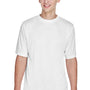Team 365 Mens Zone Performance Moisture Wicking Short Sleeve Crewneck T-Shirt - White