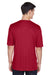 Team 365 TT11 Mens Zone Performance Moisture Wicking Short Sleeve Crewneck T-Shirt Scarlet Red Back