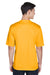 Team 365 TT11 Mens Zone Performance Moisture Wicking Short Sleeve Crewneck T-Shirt Gold Back