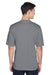 Team 365 TT11 Mens Zone Performance Moisture Wicking Short Sleeve Crewneck T-Shirt Graphite Grey Back